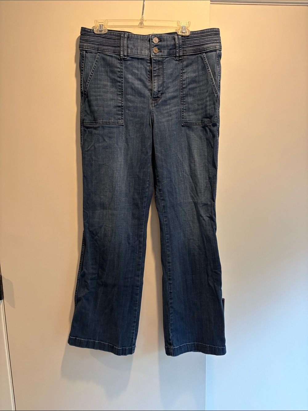 White House Black Market Indigo Wide-Leg Jeans